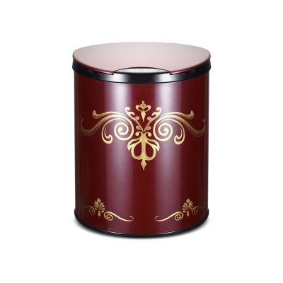 CRAGCO Kitchens Trash Can 9L Smart Electric Induction Trash Can Household Retro Style Paper Basket Kitchen Trash Can with Lid Home Office - Holds Waste