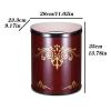 CRAGCO Kitchens Trash Can 9L Smart Electric Induction Trash Can Household Retro Style Paper Basket Kitchen Trash Can with Lid Home Office - Holds Waste view 2