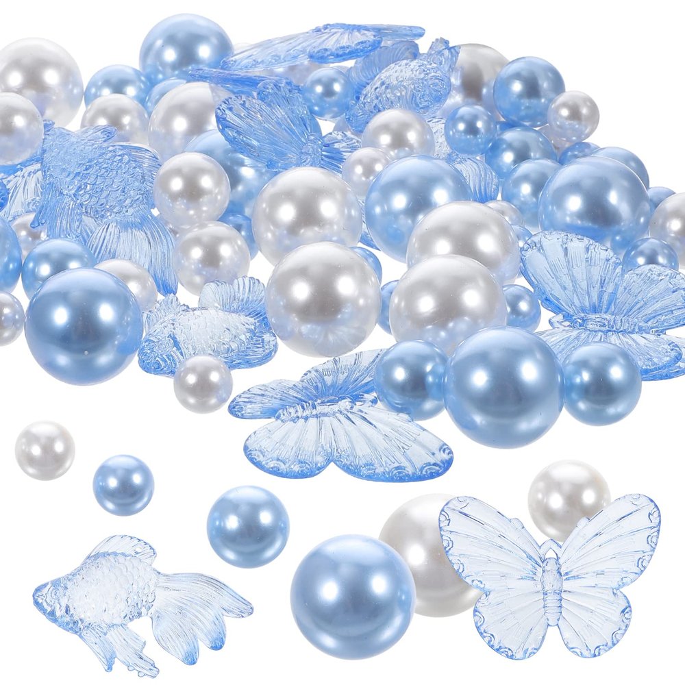 COHEALI 88pcs Decorative Faux Vase Filler Beads for Wedding Centerpieces Floral Arrangements and for Table Settings and Craft Projects