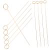 Tofficu 10Pcs Gold Round Place Card Holders Elegant Floral Picks for Photos Memo and Cards Weddings Birthdays Events and Office Use view 1