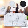 White Classic Cultured Marble Cremation Urn for Adult Ashes, Urn for Human Ashes, Adult Sized Memorial Urn for Ground Burial or Home Memorial view 2
