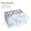 White Classic Cultured Marble Cremation Urn for Adult Ashes, Urn for Human Ashes, Adult Sized Memorial Urn for Ground Burial or Home Memorial view 3