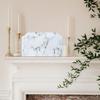 White Classic Cultured Marble Cremation Urn for Adult Ashes, Urn for Human Ashes, Adult Sized Memorial Urn for Ground Burial or Home Memorial view 4