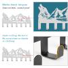 SUPERDANT Wolf Key Holder Metal Hook Mountain Decorative 7 Hook Key Organizer Wall Mounted Entryway Key Belt Umbrella Hooks Personalized Key Hanger for Front Door Key Hanging view 4