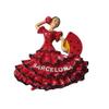 Barcelona Spain 3D Flamenco Dancer Fridge Magnet Souvenir Gift,Resin Handmade Barcelona Refrigerator Magnet Home & Kitchen Decoration Collection view 2