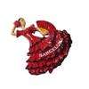 Barcelona Spain 3D Flamenco Dancer Fridge Magnet Souvenir Gift,Resin Handmade Barcelona Refrigerator Magnet Home & Kitchen Decoration Collection view 3