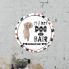 Bomehhjuli Welcome Sign Front Door It's Not Dog Hair Weimaraner Tin Sign Paw Heart Wreath Metal Tin Sign Dogs Puppies Modern Wall Decor Art for Home Living Room Kitchen Outdoor 9.2in view 3
