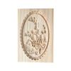 Wooden Baking Cookie Mold,Cookie Mold Press Cutter Pinecone Rose Cookie Embossing Craft Mold Christmas Baking Mold for Mooncake Biscuit(Campanula) view 1