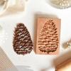 Wooden Baking Cookie Mold,Cookie Mold Press Cutter Pinecone Rose Cookie Embossing Craft Mold Christmas Baking Mold for Mooncake Biscuit(Campanula) view 3