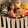 Stuffed Animal Hammock Corner Storage - Toy Hammock Net Organizer with LED Light - Tedddy Hammocks Plushie Net Holder - Black Wall Decor for Boy Living Room Bedroom view 2