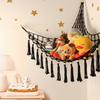 Stuffed Animal Hammock Corner Storage - Toy Hammock Net Organizer with LED Light - Tedddy Hammocks Plushie Net Holder - Black Wall Decor for Boy Living Room Bedroom view 3