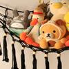 Stuffed Animal Hammock Corner Storage - Toy Hammock Net Organizer with LED Light - Tedddy Hammocks Plushie Net Holder - Black Wall Decor for Boy Living Room Bedroom view 4