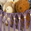 Stuffed Animal Hammock Corner with LED Light - Toy Storage Hammock Plushie Net Organizer - Teddy Bear Stuffy Hammock - Purple Nursery Decor Baby Kids Bedroom Nursery Furniture view 3