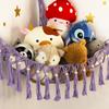 Stuffed Animal Hammock Corner with LED Light - Toy Storage Hammock Plushie Net Organizer - Teddy Bear Stuffy Hammock - Purple Nursery Decor Baby Kids Bedroom Nursery Furniture view 4