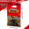 Pajean 48 Pieces Monster Truck Party Favor Bags Bulk Plastic Happy Birthday Truck Treat Goodie Bags for Kids Racing Themed Decorations Monster Birthday Party Supplies Packing, 9.8 x 6.5 Inch view 2