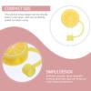 CALLARON 3pcs Lemon Straw Toppers Silicone Straw Caps for Tumblers Reusable Decorative for Parties view 3