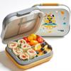 Bentoheaven Premium Bento Lunch Box for Kids, 9 Designs, Leak-proof 3-4 Compartments, Divider, Ideal size 30oz, Microwave/Dishwasher Safe Kids Bento Box (Loncheras Para Nios/Nias)[Orange Gray] view 1