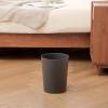 UUJOLY Plastic Small Trash Can Wastebasket, Garbage Container Basket for Bathrooms, Laundry Room, Kitchens, Offices, Kids Rooms, Dorms, Dark Grey, 1.8 Gallon view 1