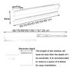 HONGKEFIT Extendable Pull Out Clothes Rail, Heavy Duty Clothes Rail for Closet, Pull-Out Closet Valet Rod Top Mount with Sliding Rail Adjustable 30-60cm Wardrobe Rail Clothes Rack (Size : 35cm) view 2