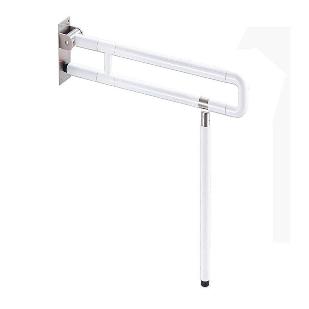 NEWCES Grab Bars Handle Safety Support Hand Rails Bathroom Handrail Folding Non-Slip Grab Bar Bathroom Safety Grab Bar Support Armrest Women Elderly and Children Bath Handrail/Rust/White/Yellow