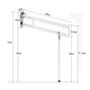 NEWCES Grab Bars Handle Safety Support Hand Rails Bathroom Handrail Folding Non-Slip Grab Bar Bathroom Safety Grab Bar Support Armrest Women Elderly and Children Bath Handrail/Rust/White/Yellow view 2
