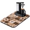 Super Absorbent Anti-Slip Silicone Dish Drying Mats for Kitchen Counter - Draining Pad Decor Gift - Fit Coffee Maker, Espresso Machine - 19inx12in view 1