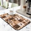 Super Absorbent Anti-Slip Silicone Dish Drying Mats for Kitchen Counter - Draining Pad Decor Gift - Fit Coffee Maker, Espresso Machine - 19inx12in view 2