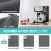 Super Absorbent Anti-Slip Silicone Dish Drying Mats for Kitchen Counter - Draining Pad Decor Gift - Fit Coffee Maker, Espresso Machine - 19inx12in view 4