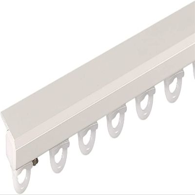 Ceiling Curtain Track Room Divider Hospital Curtain Ceiling Curtain Track Set for Indoor Outdoor, Ultra-thin Window Rods Gliders for Room Divider, Bedroom / Shower/RV/Bay Windows Use ( Color : White ,