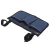 MYXP Deep Blue Wheelchair Side Bag, Waterproof Armrest Pouch Bag with Bright Line Black Storage Organizers for Walkers, Rollators, Scooters view 2