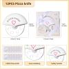 12 slice Pizza Cutter suitable for wedding gifts love used for baby showers and wedding gifts, bridal shower party gifts, souvenirs or decorations view 2