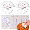 12 slice Pizza Cutter suitable for wedding gifts love used for baby showers and wedding gifts, bridal shower party gifts, souvenirs or decorations view 3