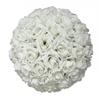 HomeABC 10 Inch Artificial Romantic Rose Flower Ball for Home Outdoor Wedding Party Centerpieces Decorations, 10 Pack, White view 1