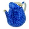 Polmedia Polish Pottery Watering Can - Deep Into The Blue Sea Pattern Handmade in Boleslawiec Poland by Ceramika Artystyczna + Certificate of Authenticity view 1