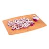 Restaurantware Nature Tek 17.3 x 12.8 Inch Chopboard 1 Double-Sided Cutting Board - Durable Withstands Temperatures up to 350F Kraft Wood Fiber Cutting Board Dishwashable With Thumb Hole view 1
