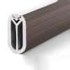 WDJBPSH Oval Mute Closet Rod Holders, Heavy Duty Aluminum Wardrobe Hanging Pole with Anti-Slip Rubber Strip, Detachable(Champagne Color,140cm/55 in) view 1