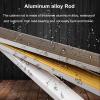 WDJBPSH Oval Mute Closet Rod Holders, Heavy Duty Aluminum Wardrobe Hanging Pole with Anti-Slip Rubber Strip, Detachable(Champagne Color,140cm/55 in) view 4