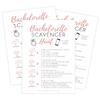 Your Main Event Prints 25 White Bachelorette Scavenger Hunt Party Games, Drinking Game and Dares, Fun Novelty Cards for Girls Night Out view 1