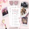 Your Main Event Prints 25 White Bachelorette Scavenger Hunt Party Games, Drinking Game and Dares, Fun Novelty Cards for Girls Night Out view 2