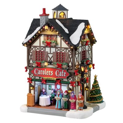 Lemax Carolers Cafe, Battery Operated (4.5V) #35024