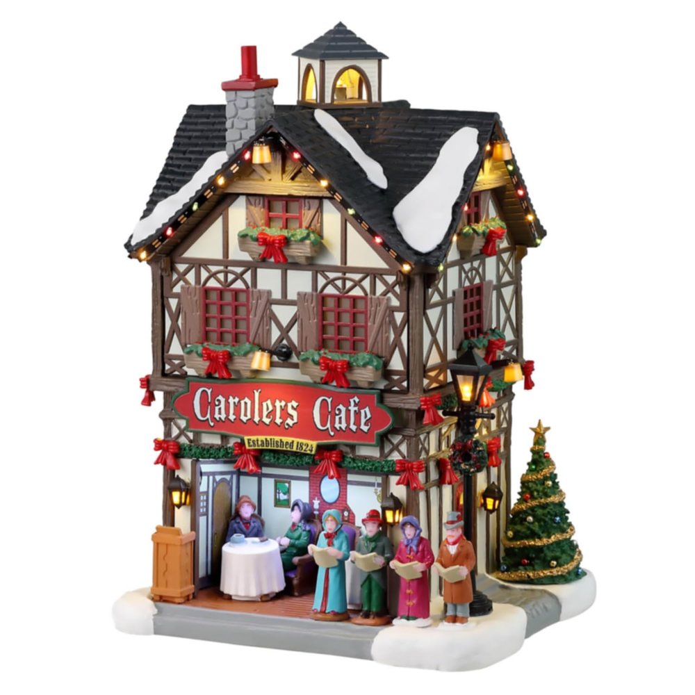 Lemax Carolers Cafe, Battery Operated (4.5V) #35024