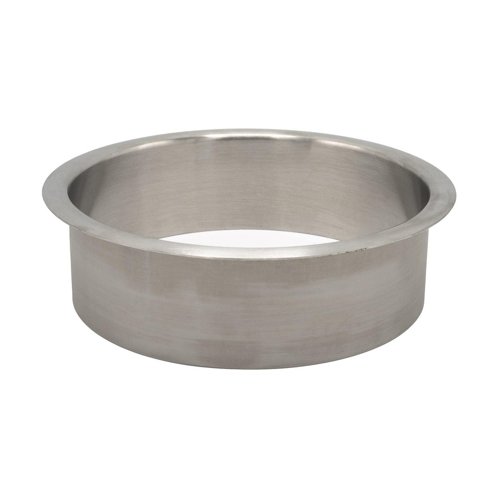 Outwater 6" (Nominal) Diameter x 2" Height 304 Stainless Steel Trash Grommets for Countertop Inserted Trash Chutes