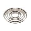 Outwater 6" (Nominal) Diameter x 2" Height 304 Stainless Steel Trash Grommets for Countertop Inserted Trash Chutes view 3