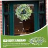 Amosfun Artificial Easter Wreath Eggs and Berries Seasonal Decor for Front Door Window Wall for Easter Parties and Spring Celebrations view 2