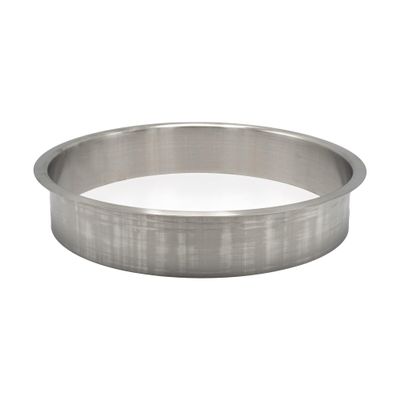 OUTWATER 10" (Nominal) Diameter x 2" Height 304 Polished Stainless Steel Trash Grommets for Countertop Inserted Trash Chutes