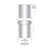 OUTWATER 6" (Nominal) Diameter x 6" Height 304 Stainless Steel Trash Grommets for Countertop Inserted Trash Chutes view 2