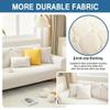 ALABOW Couch Covers Sectional L Shape Sofa Cover Pure Color Dutch Velvet Couch Cover 3 2 4 1 Seater Nordic Modern Sofa Slipcover Quilted Non-Slip Furniture Protector(#13,110x240cm) view 3