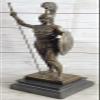 EUROPEAN BRONZE Achilles Greek Hero of The Troyan War Bronze Statue 19.5"" on Marble Base Troy Decorative Handmade Gift view 1