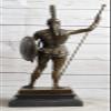 EUROPEAN BRONZE Achilles Greek Hero of The Troyan War Bronze Statue 19.5"" on Marble Base Troy Decorative Handmade Gift view 3