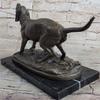 EUROPEAN BRONZE Black Tan Blue Hound Military Hunting Dog SAR Bloodhound Bronze Marble Statue Decorative Handmade Gift view 2